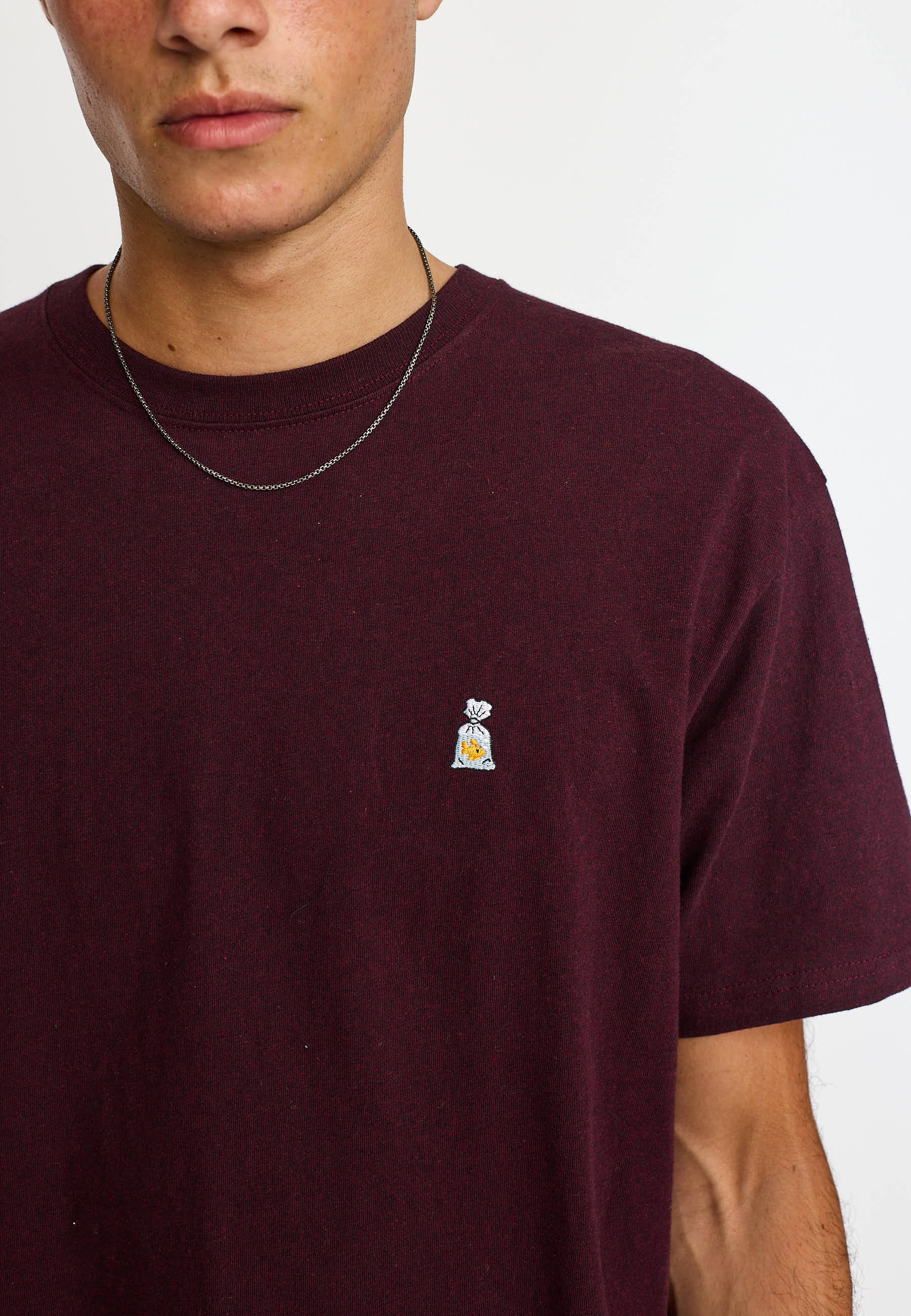 Revolution Application T-Shirt T-Shirts Burgundy-melange