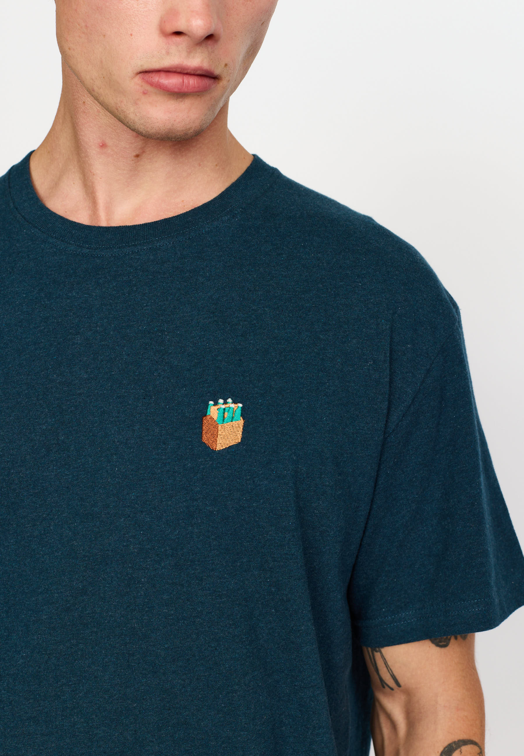 Revolution Application T-Shirt T-Shirts Darkpetrol-melange
