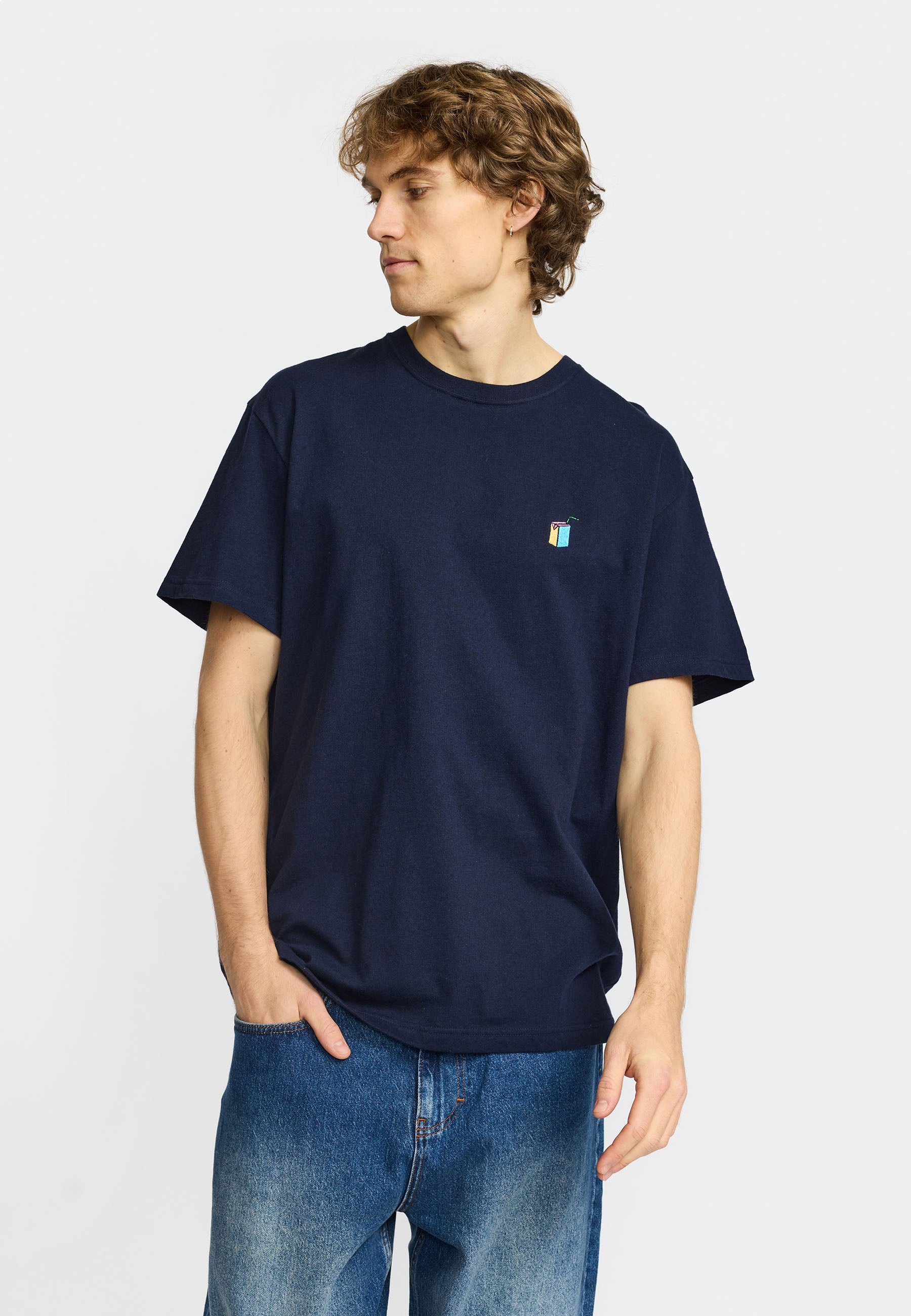 Revolution Application T-Shirt T-Shirts Navy-melange