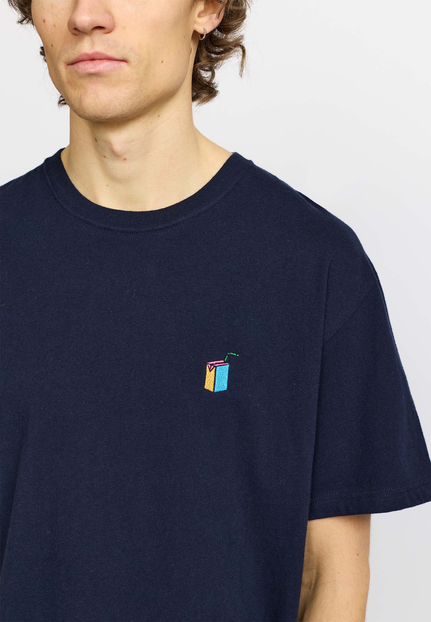 Revolution Application T-Shirt T-Shirts Navy-melange