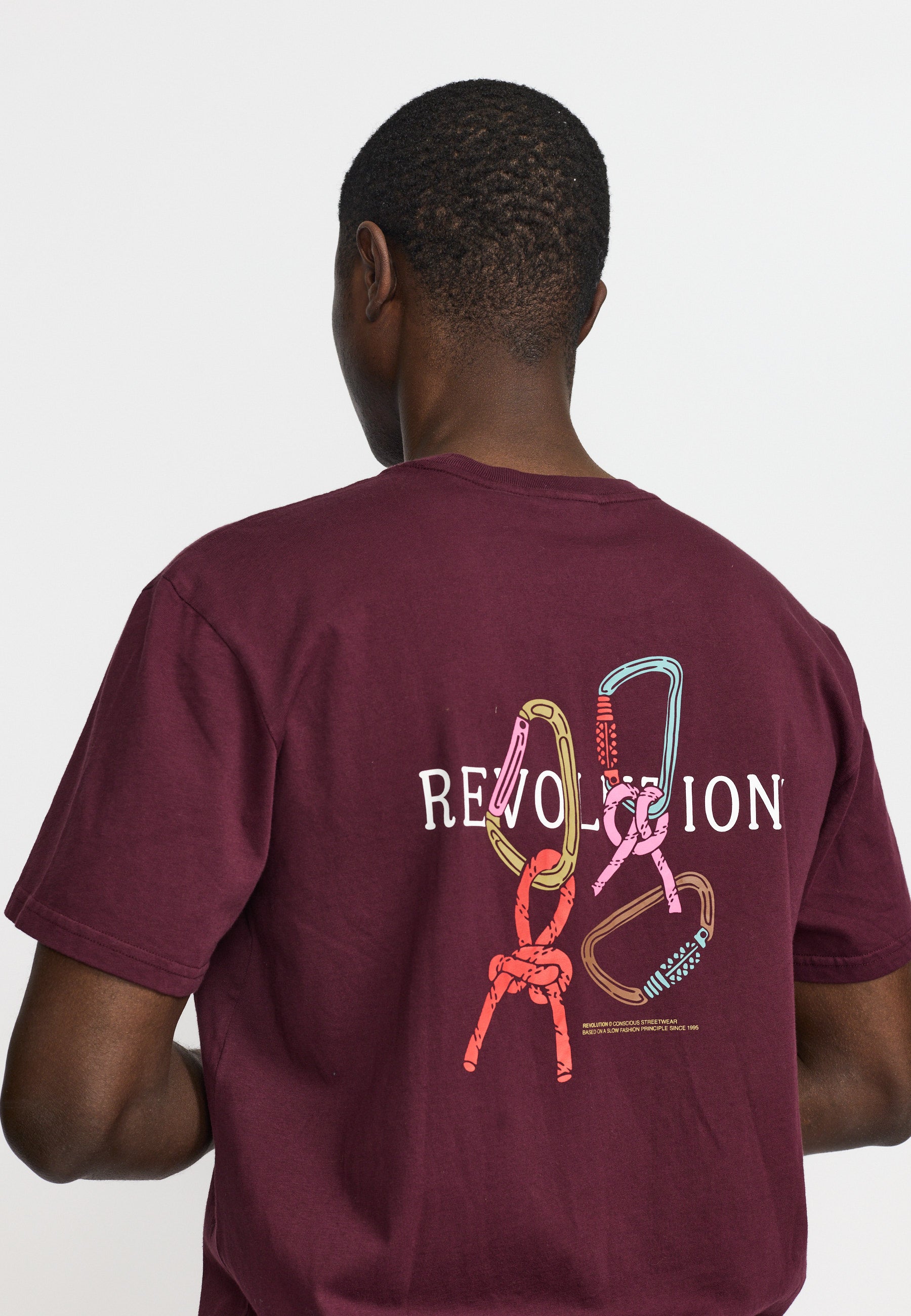 Revolution Application T-Shirt T-Shirts Burgundy