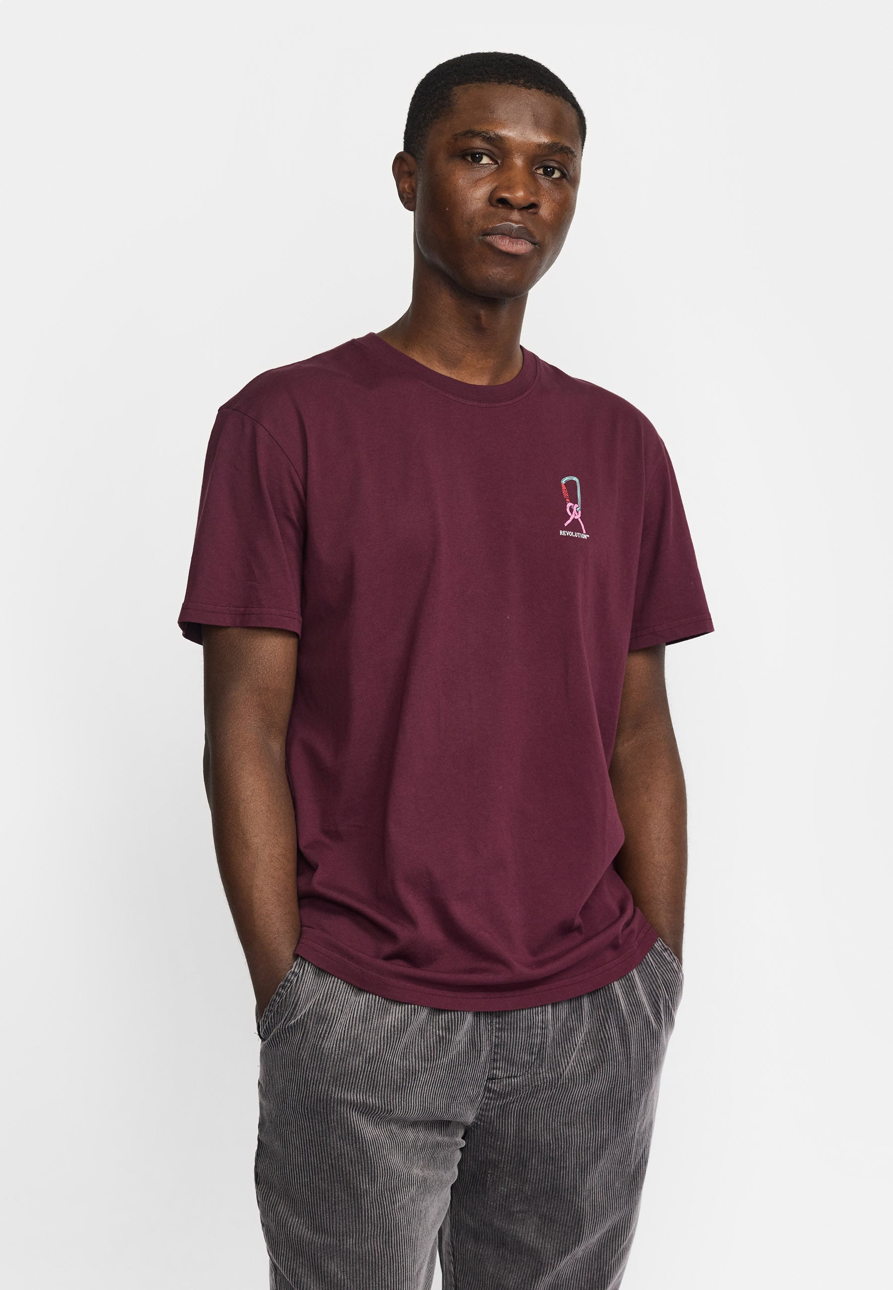 Revolution Application T-Shirt T-Shirts Burgundy