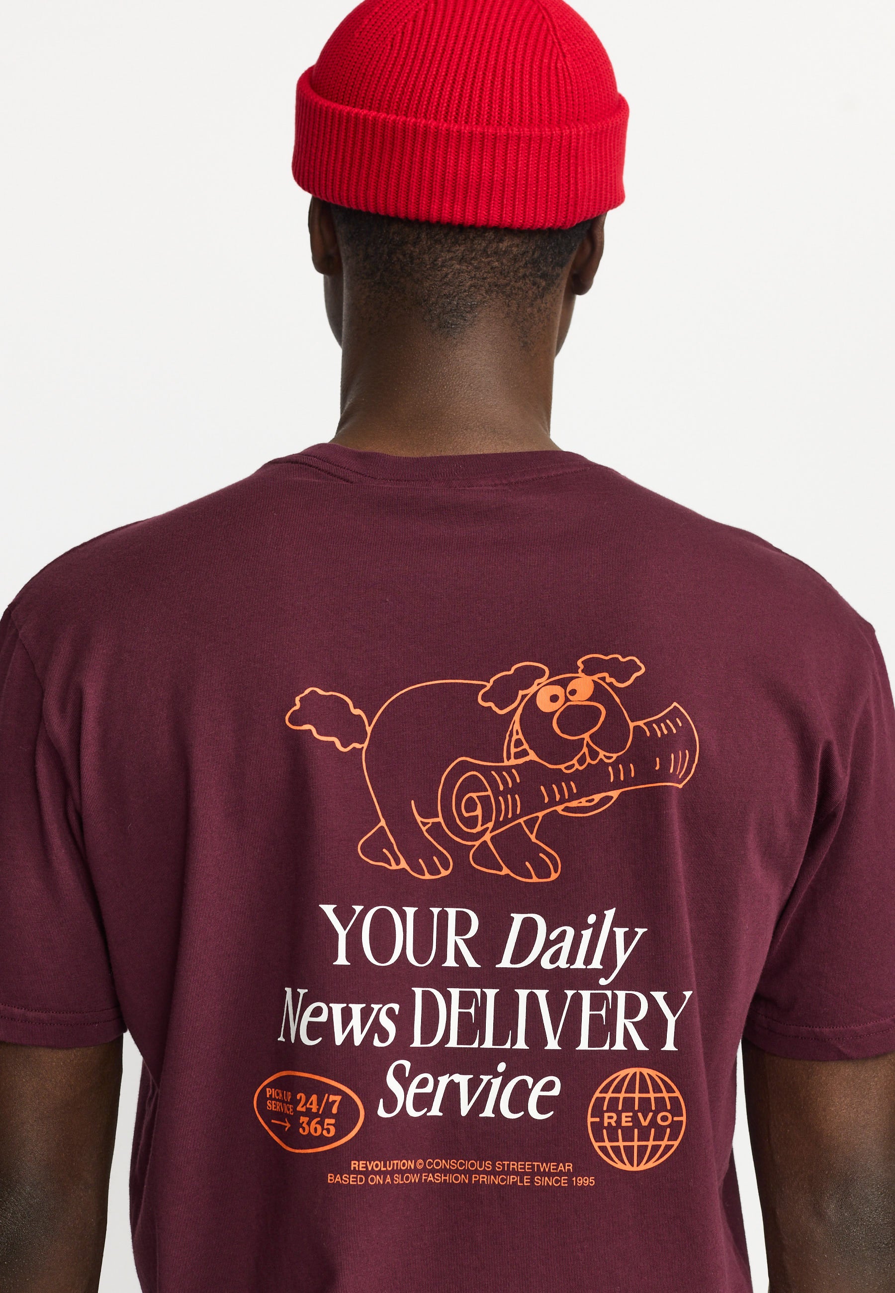 Revolution Application T-Shirt T-Shirts Burgundy