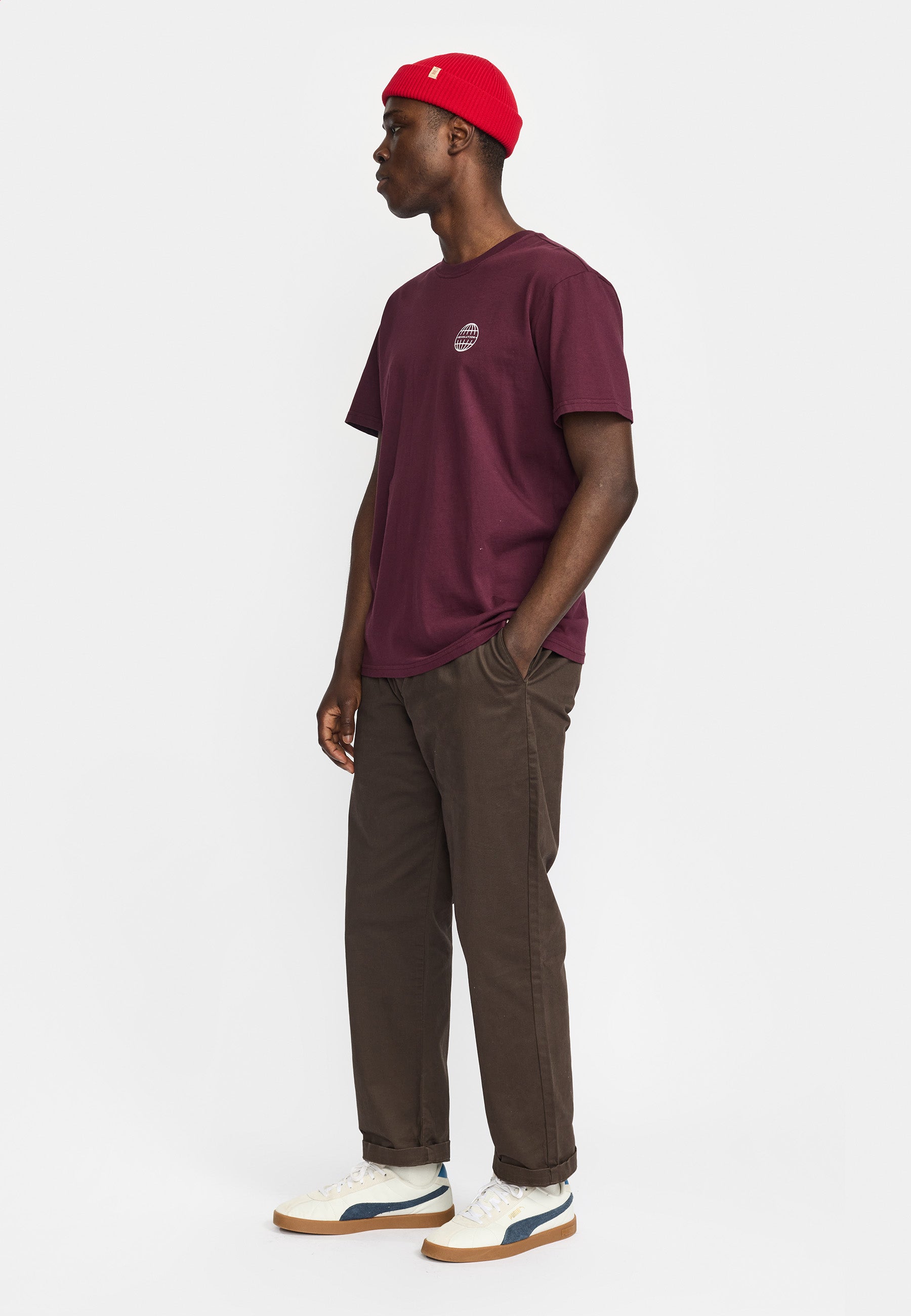 Revolution Application T-Shirt T-Shirts Burgundy