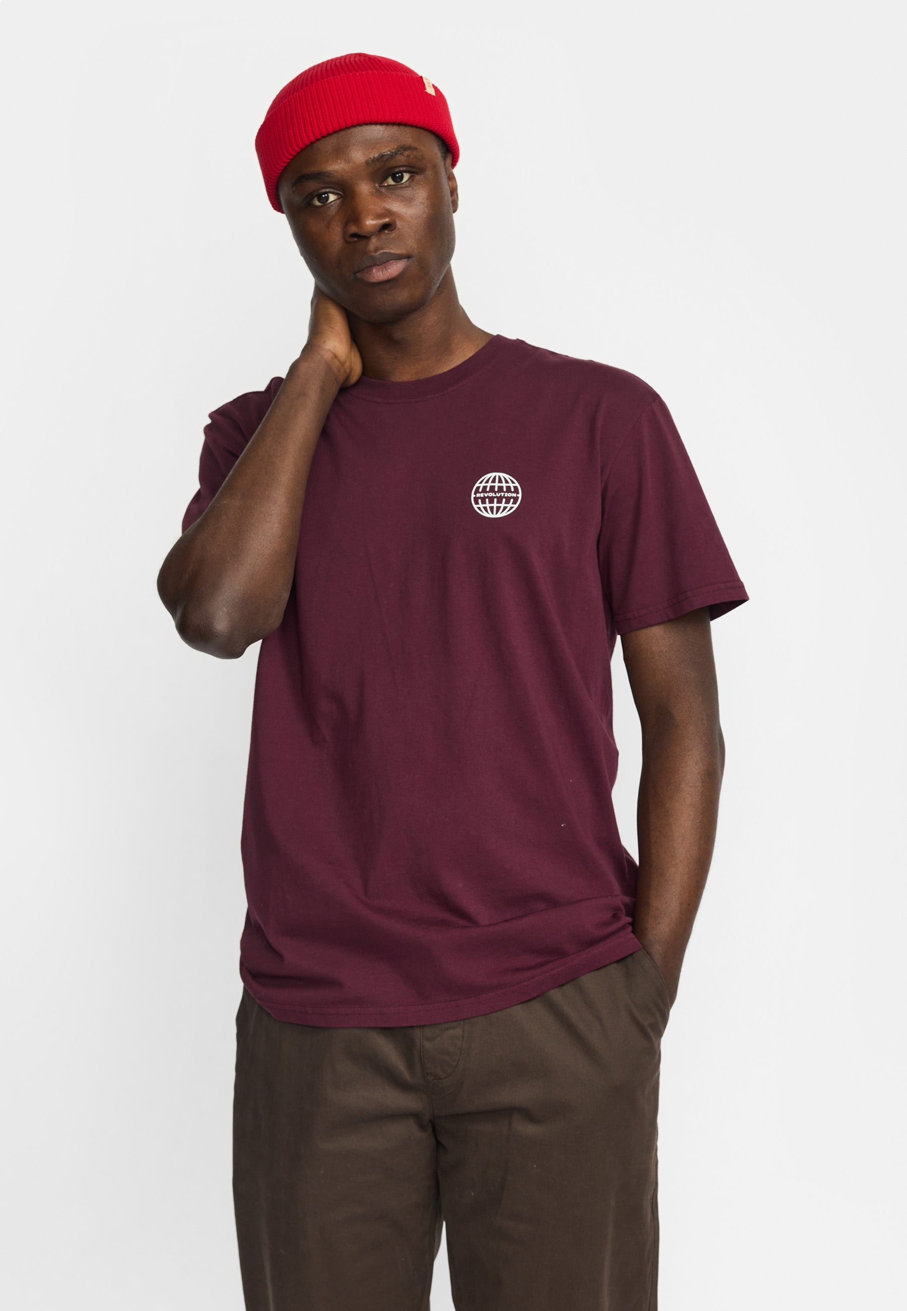 Revolution Application T-Shirt T-Shirts Burgundy
