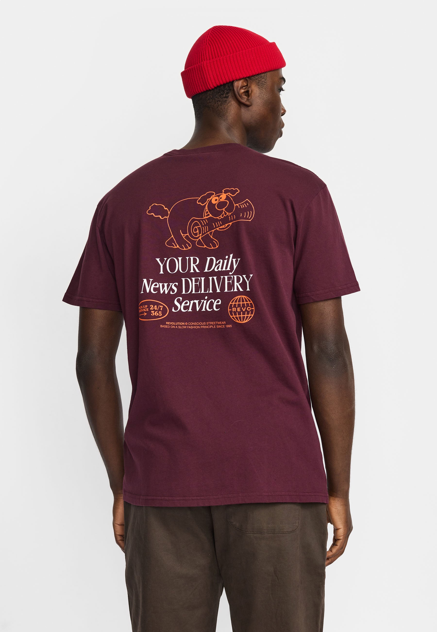 Revolution Application T-Shirt T-Shirts Burgundy