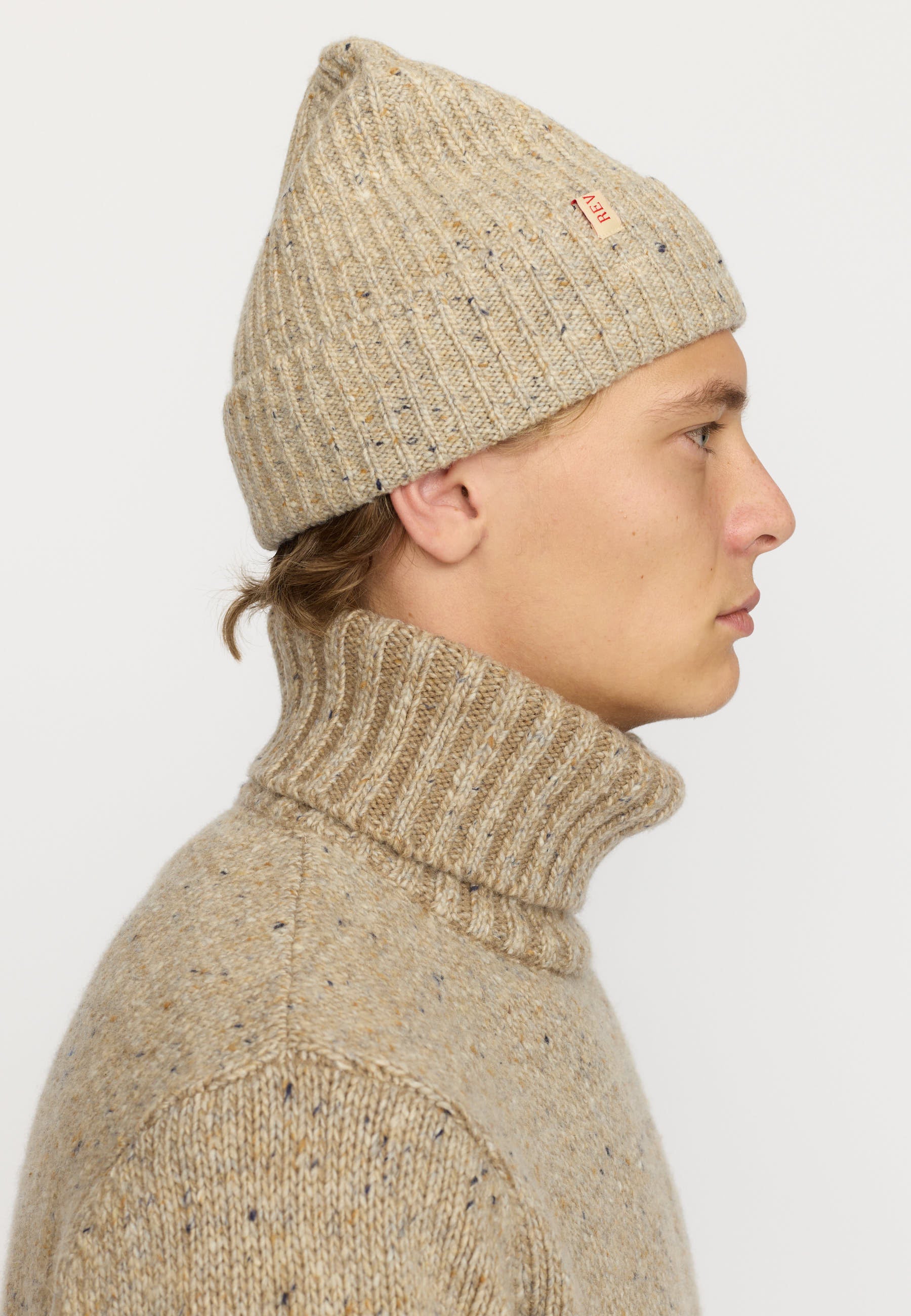 Revolution Beanie Melange Headwear Offwhite
