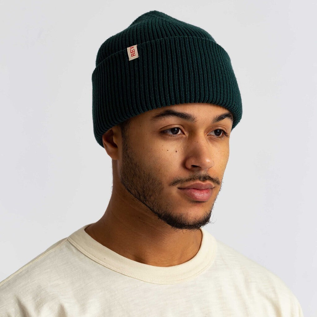 Revolution Big Fold Up Beanie Headwear Darkgreen