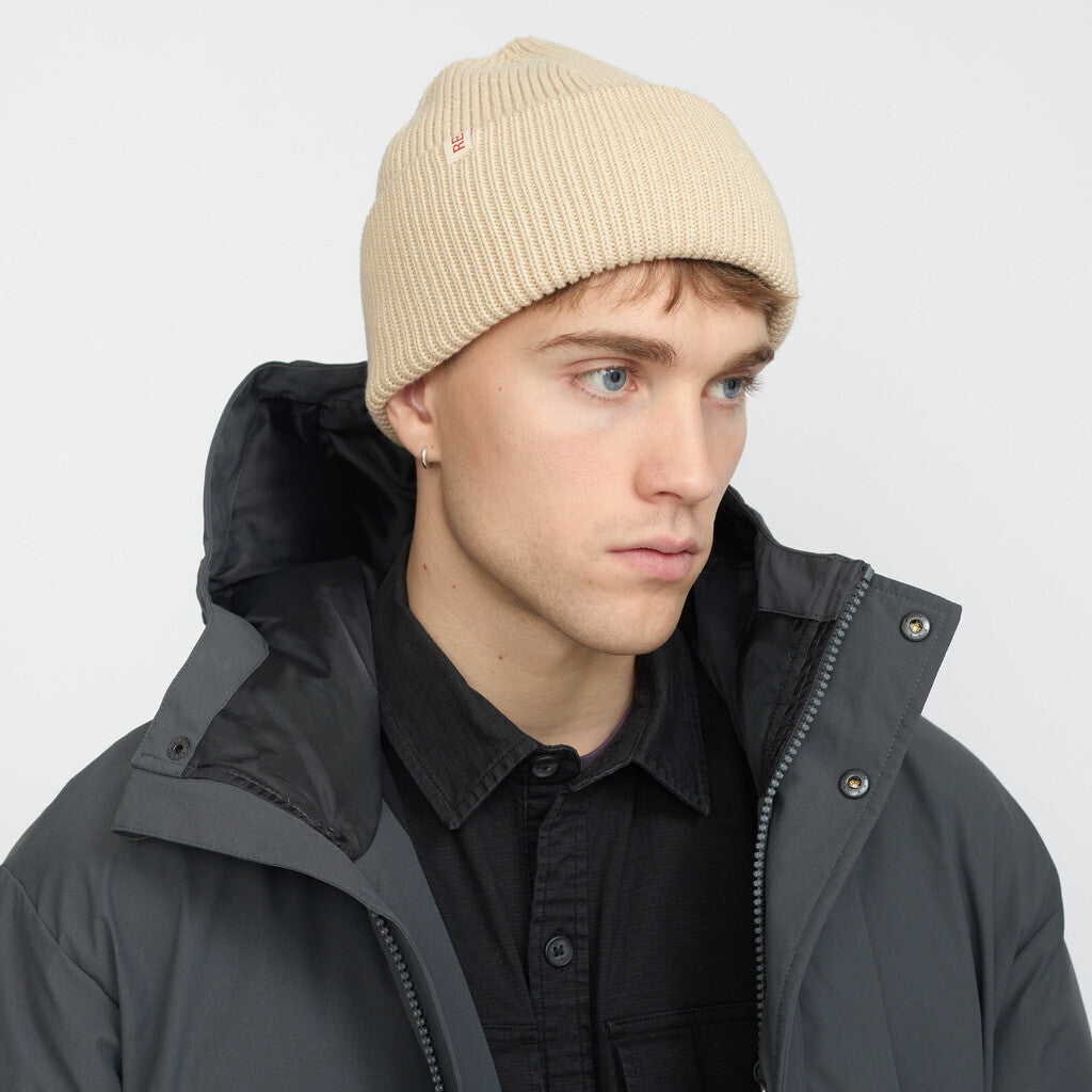 Revolution Big Fold Up Beanie Headwear Offwhite