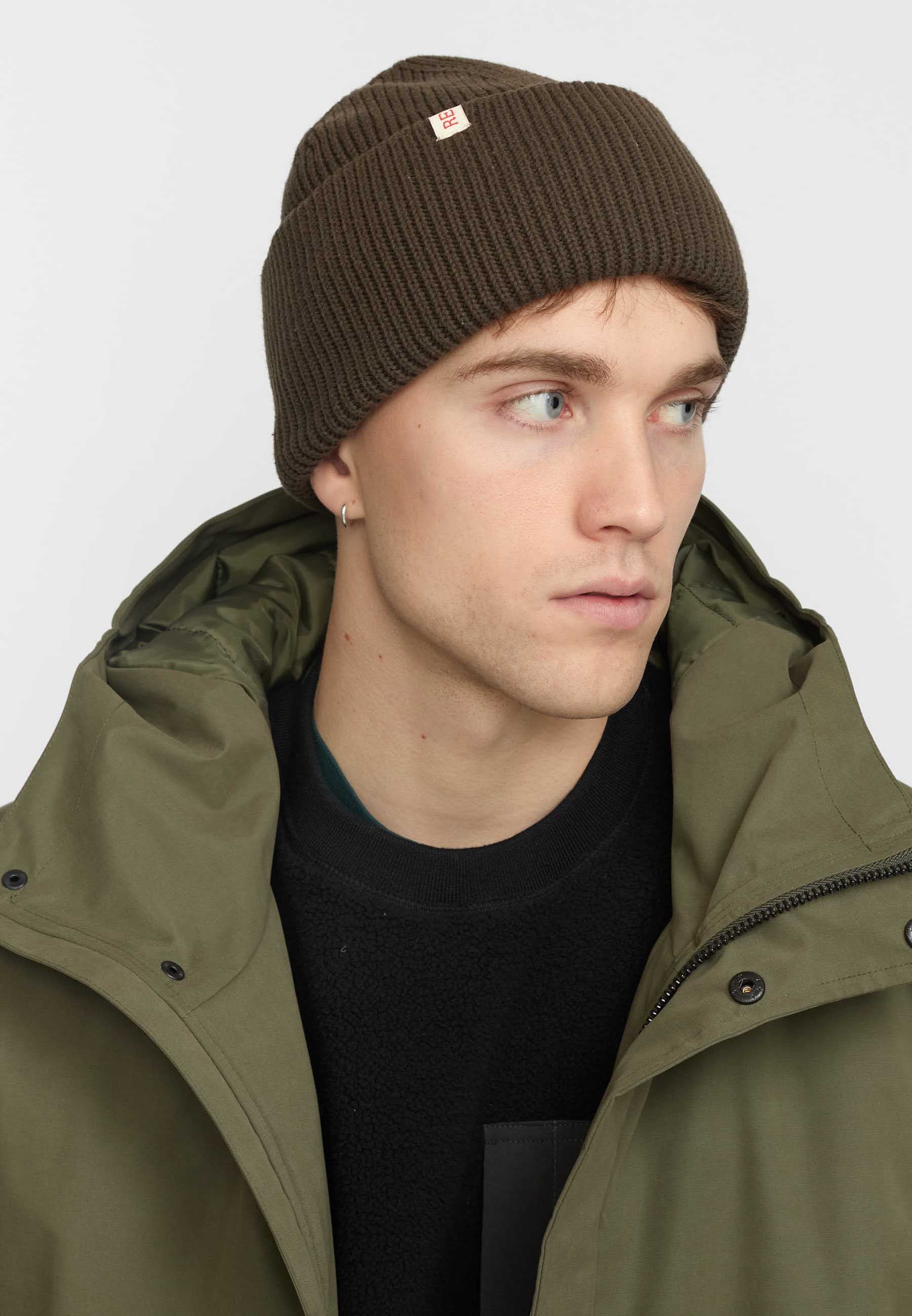 Revolution Big Fold Up Beanie Headwear Army