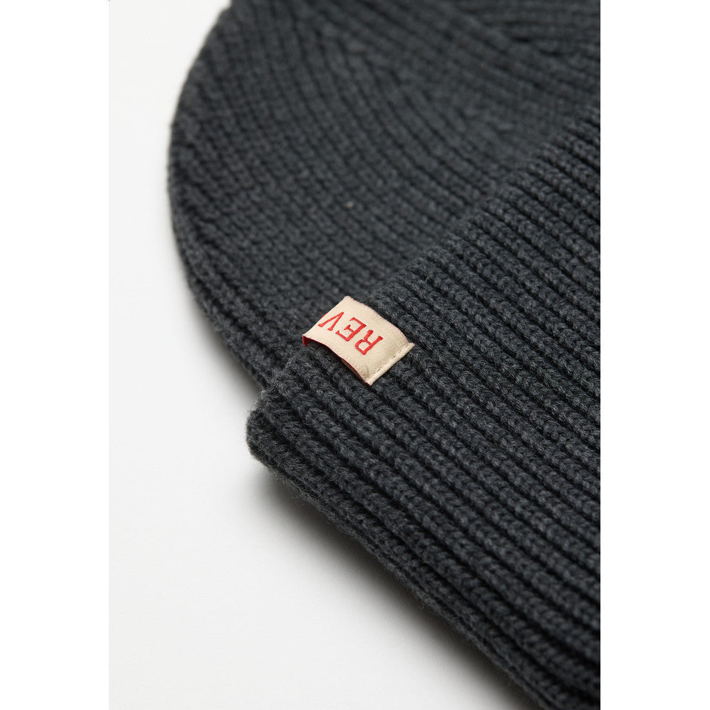 Revolution Big Fold Up Beanie Headwear Darkgrey-melange