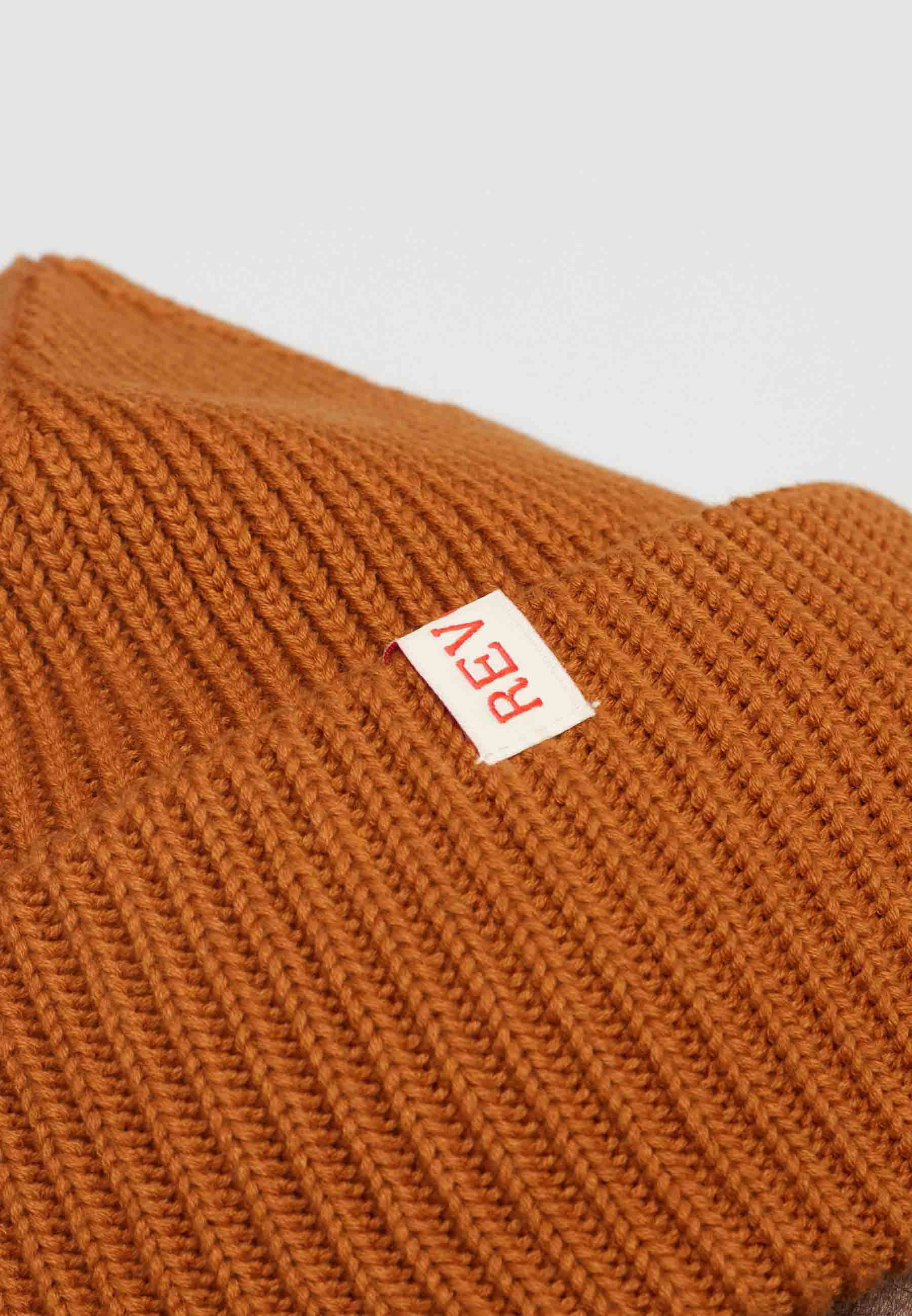 Revolution Big Fold Up Beanie Headwear Darkorange