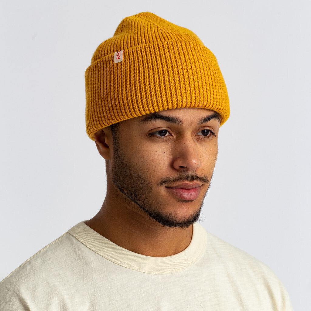 Revolution Big Fold Up Beanie Headwear Yellow