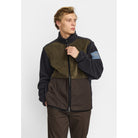 Revolution Blocked Teddy Jacket Fleece Darkgrey