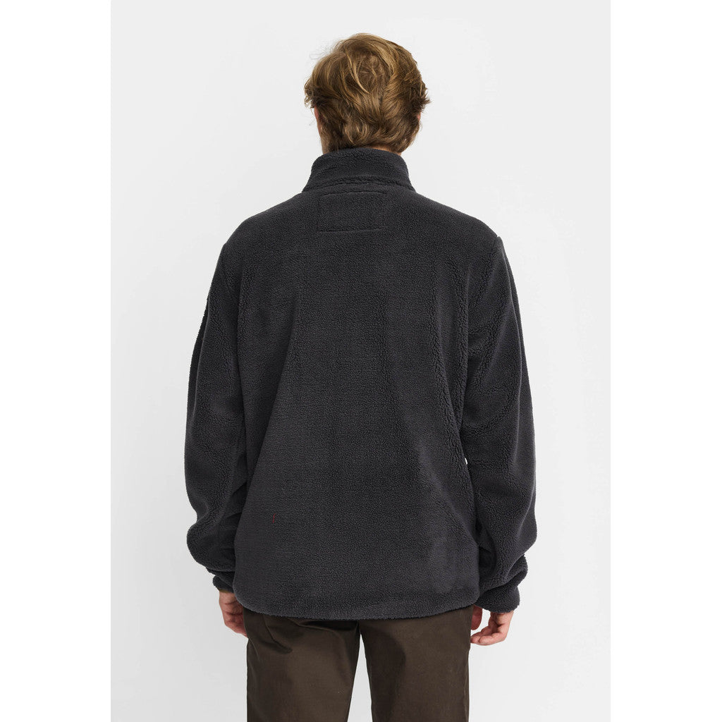 Revolution Blocked Teddy Jacket Fleece Darkgrey
