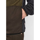 Revolution Blocked Teddy Jacket Fleece Darkgrey