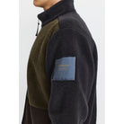 Revolution Blocked Teddy Jacket Fleece Darkgrey