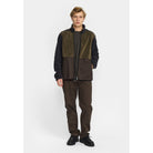 Revolution Blocked Teddy Jacket Fleece Darkgrey