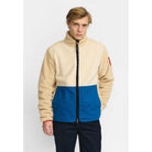 Revolution Blocked Teddy Jacket Fleece Offwhite