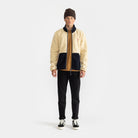Revolution Blocked Teddy Jacket Fleece Dustblue