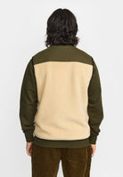 Revolution Blocked Teddy Vest Fleece Offwhite