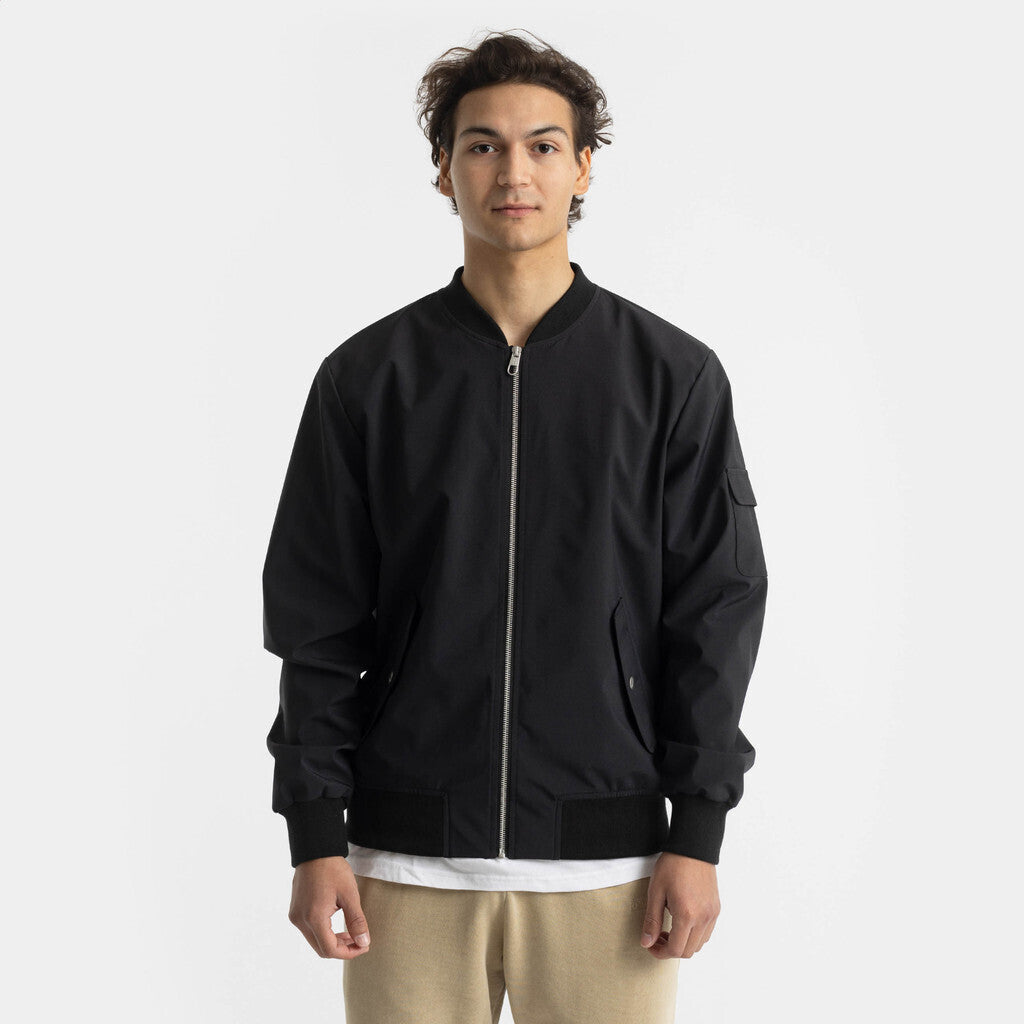 Revolution Bomber Jacket Lightweight Outerwear Black