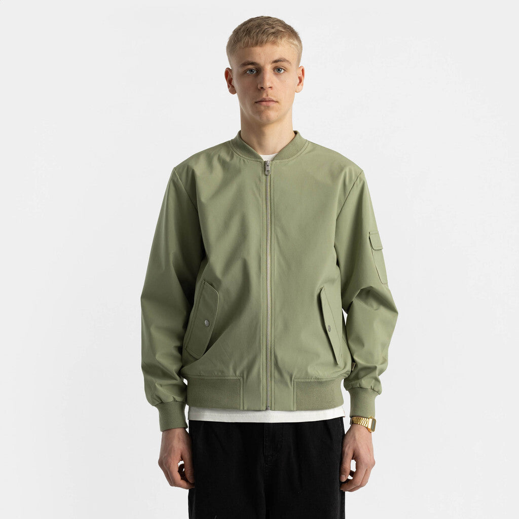 Revolution Bomber Jacket Lightweight Outerwear Lightgreen