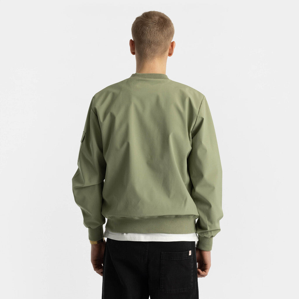 Revolution Bomber Jacket Lightweight Outerwear Lightgreen