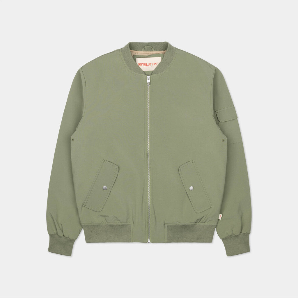 Revolution Bomber Jacket Lightweight Outerwear Lightgreen