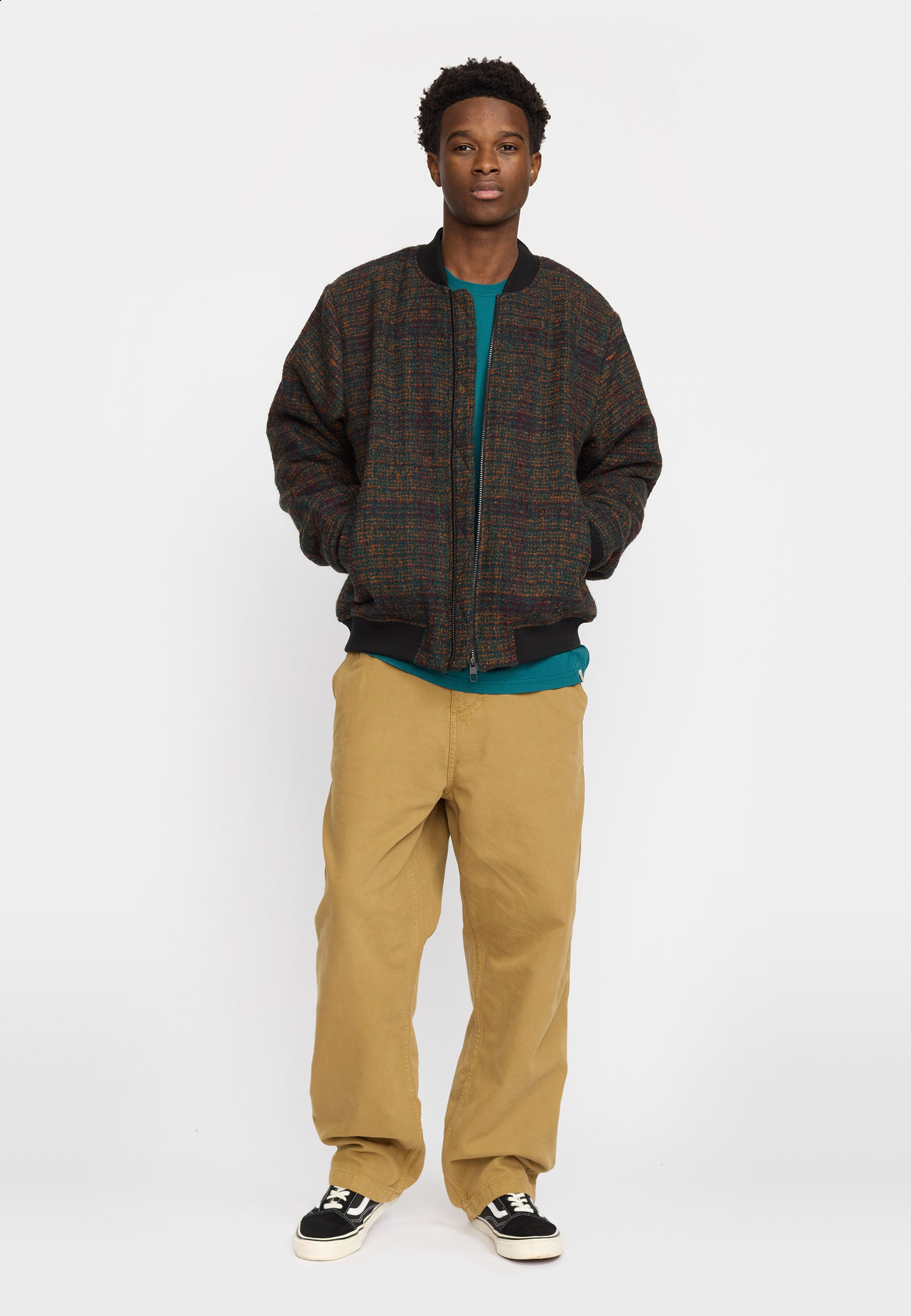 Revolution Bomber Jacket Winter Outerwear Darkgreen