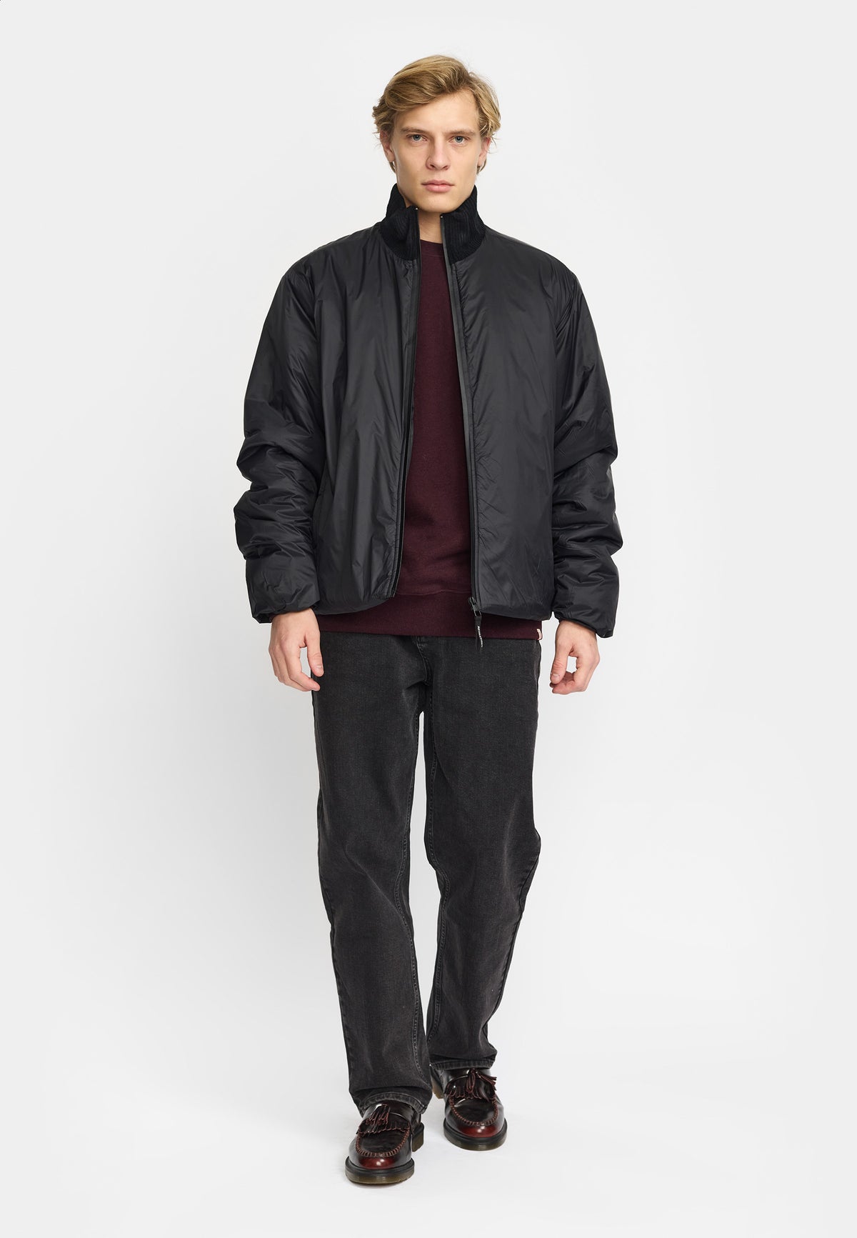 Revolution Bomber Jacket Winter Outerwear Black