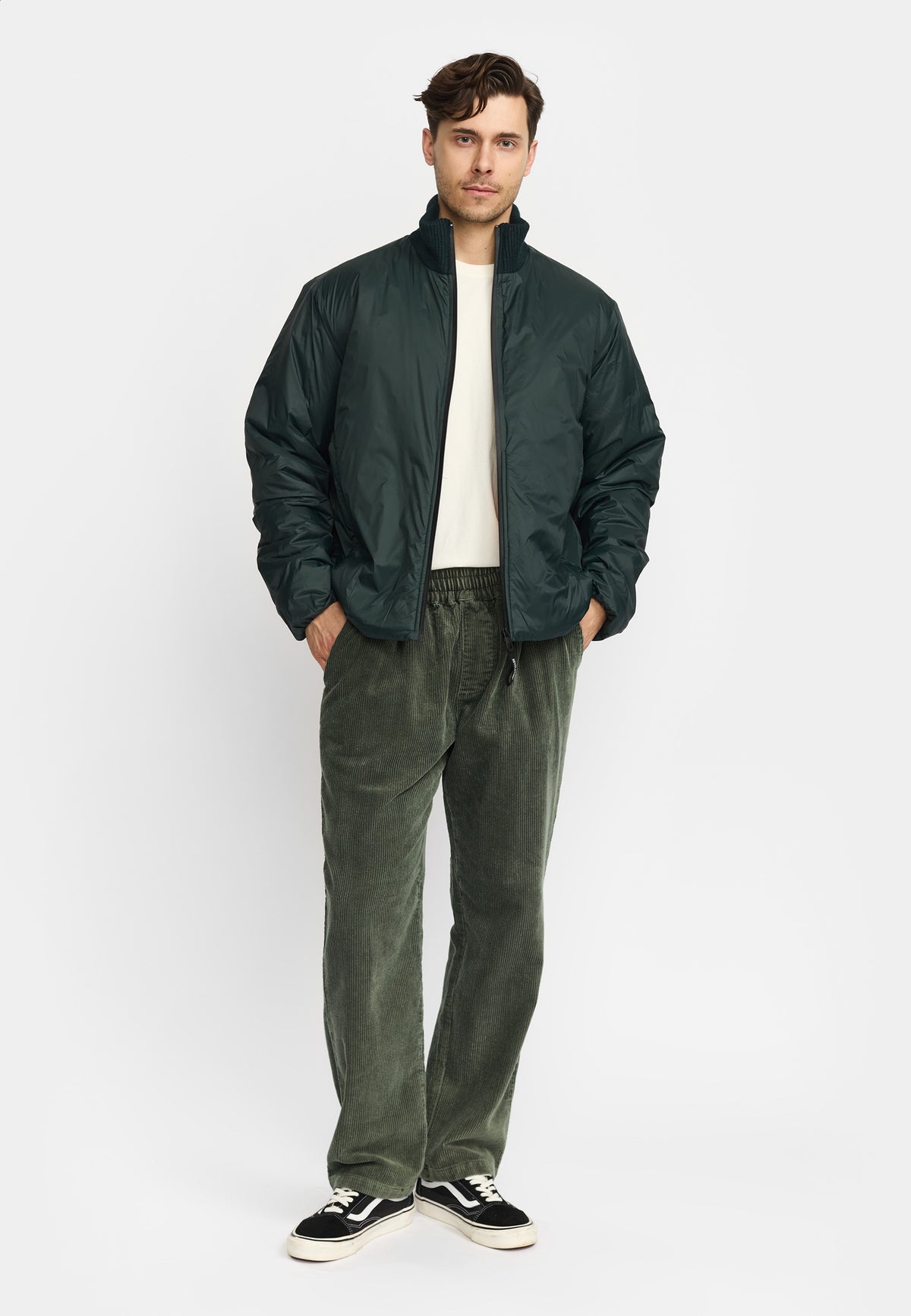 Revolution Bomber Jacket Winter Outerwear Darkgreen