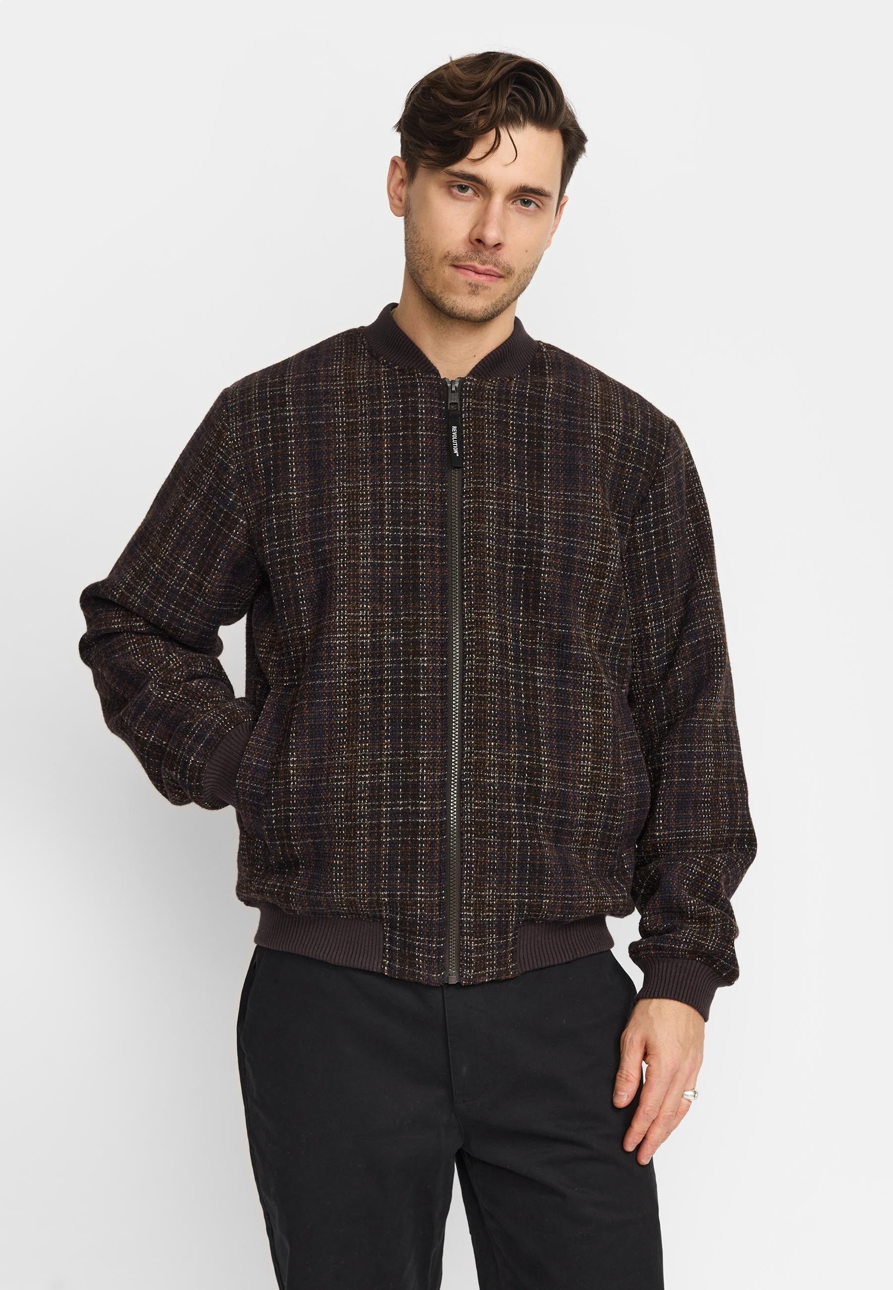 Revolution Bomber Jacket Winter Outerwear Brown