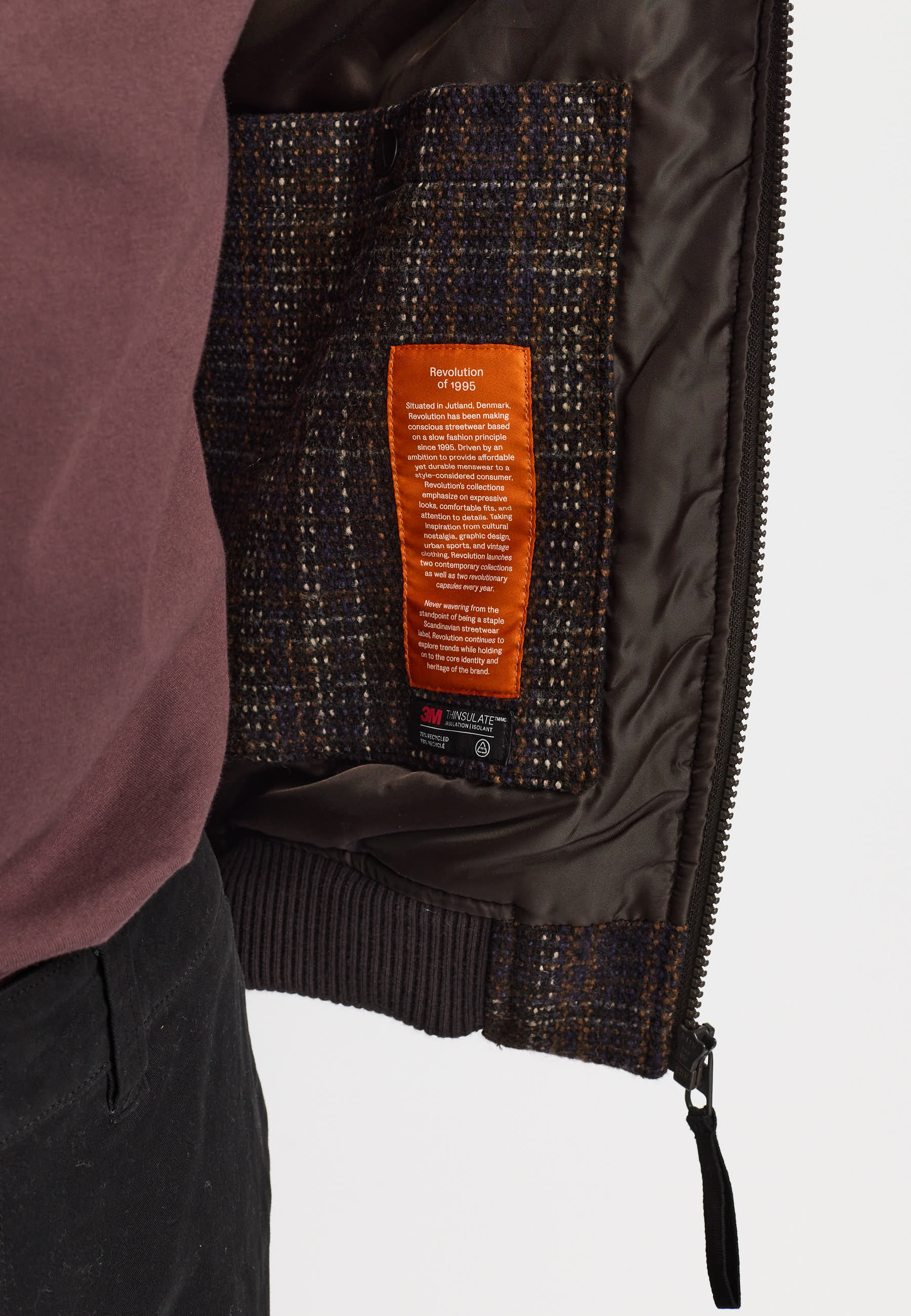 Revolution Bomber Jacket Winter Outerwear Brown