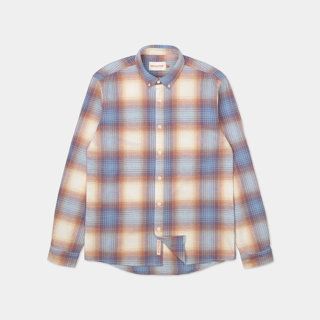 Revolution Button-down Shirt Long-sleeve Shirts Lightblue