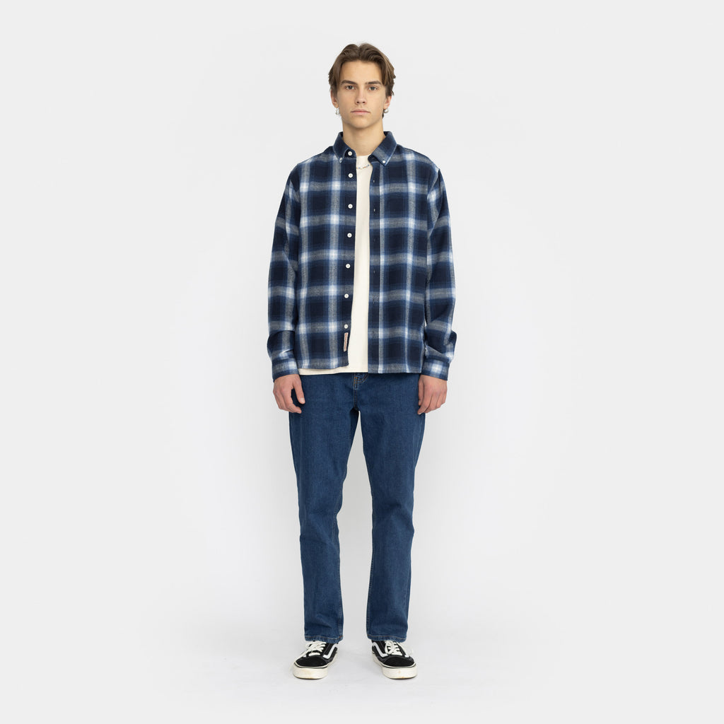 Revolution Button-down Shirt Long-sleeve Shirts Navy