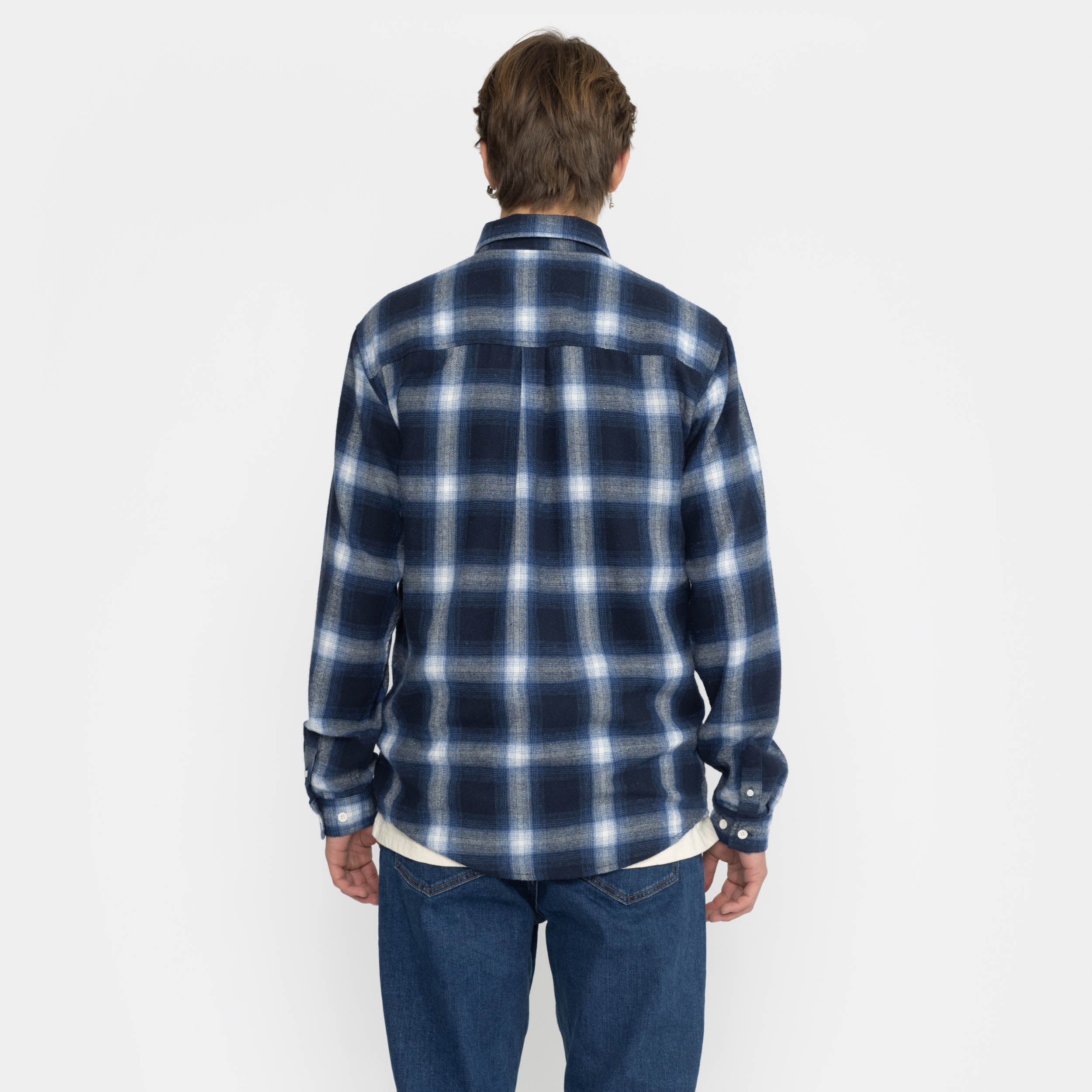 Revolution Button-down Shirt Long-sleeve Shirts Navy