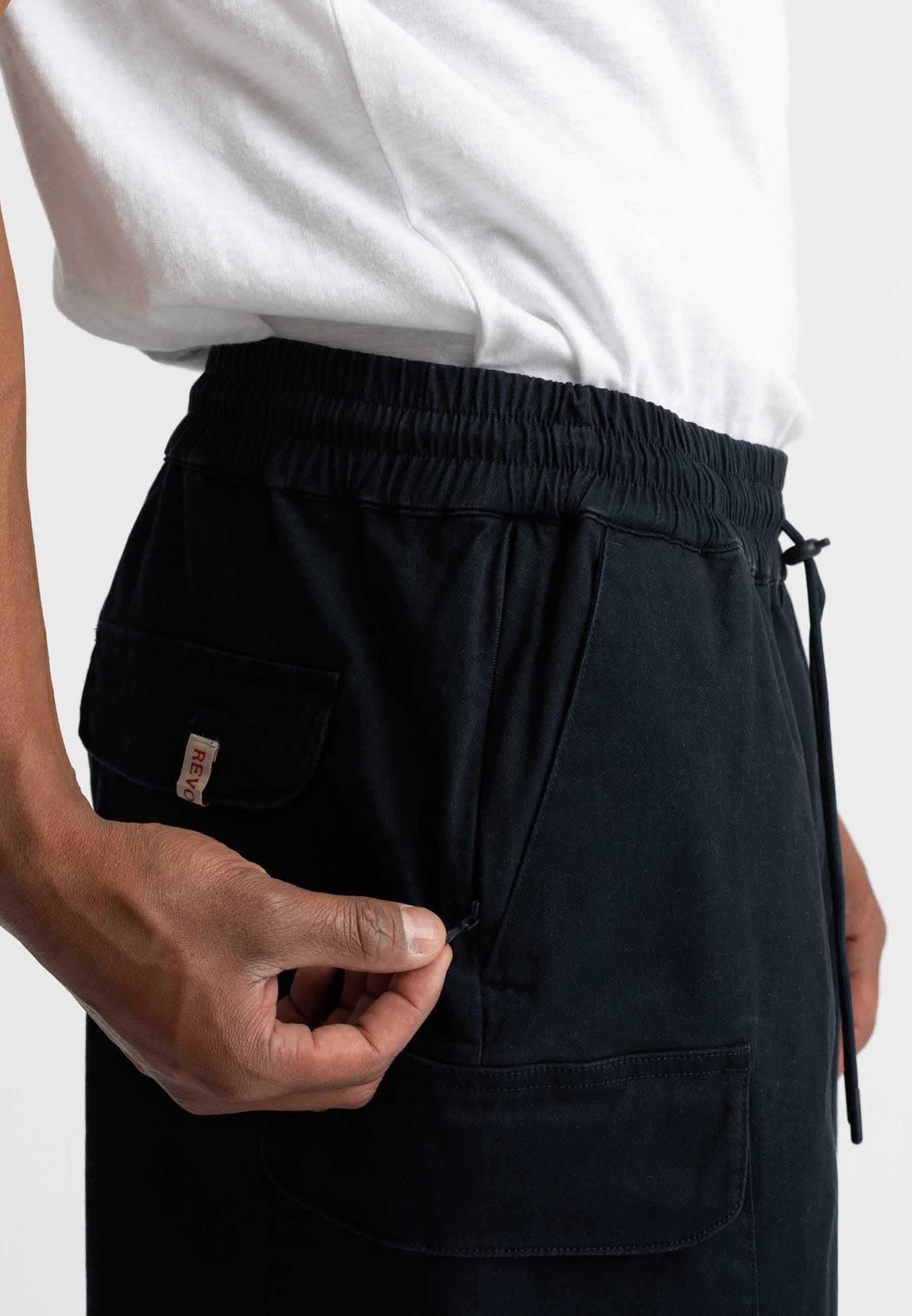 Revolution Cargo Shorts Shorts Navy