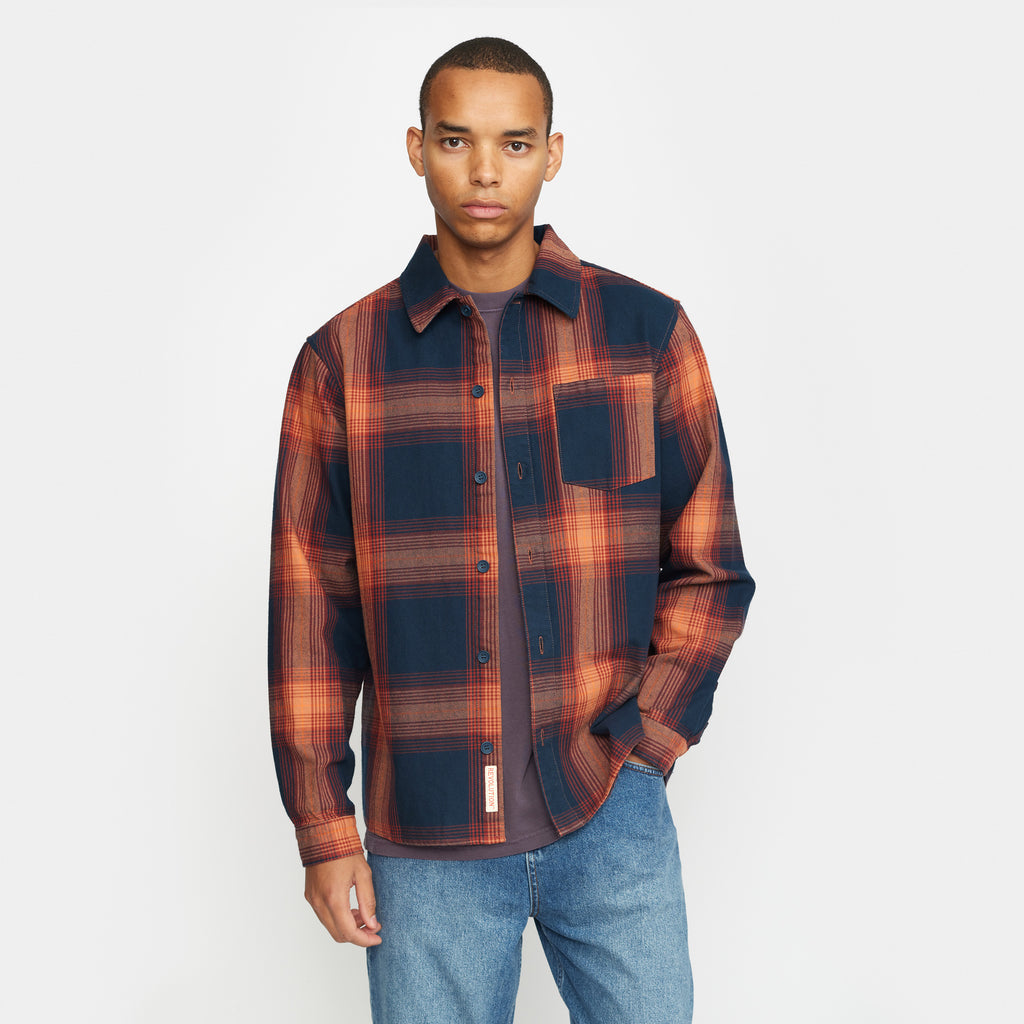 Revolution Casual Overshirt Overshirts Darkred