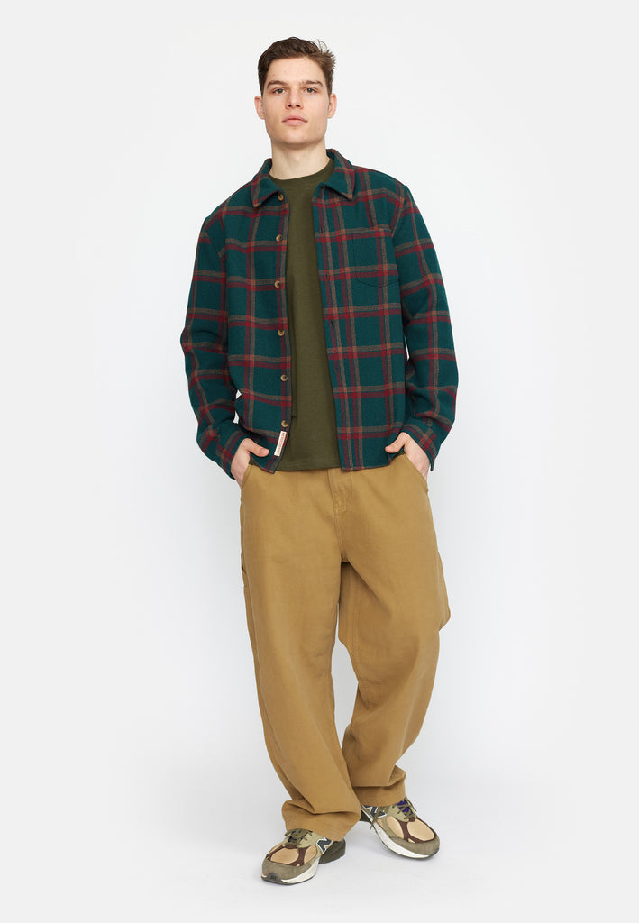 Revolution Casual Overshirt Long-sleeve Shirts Green