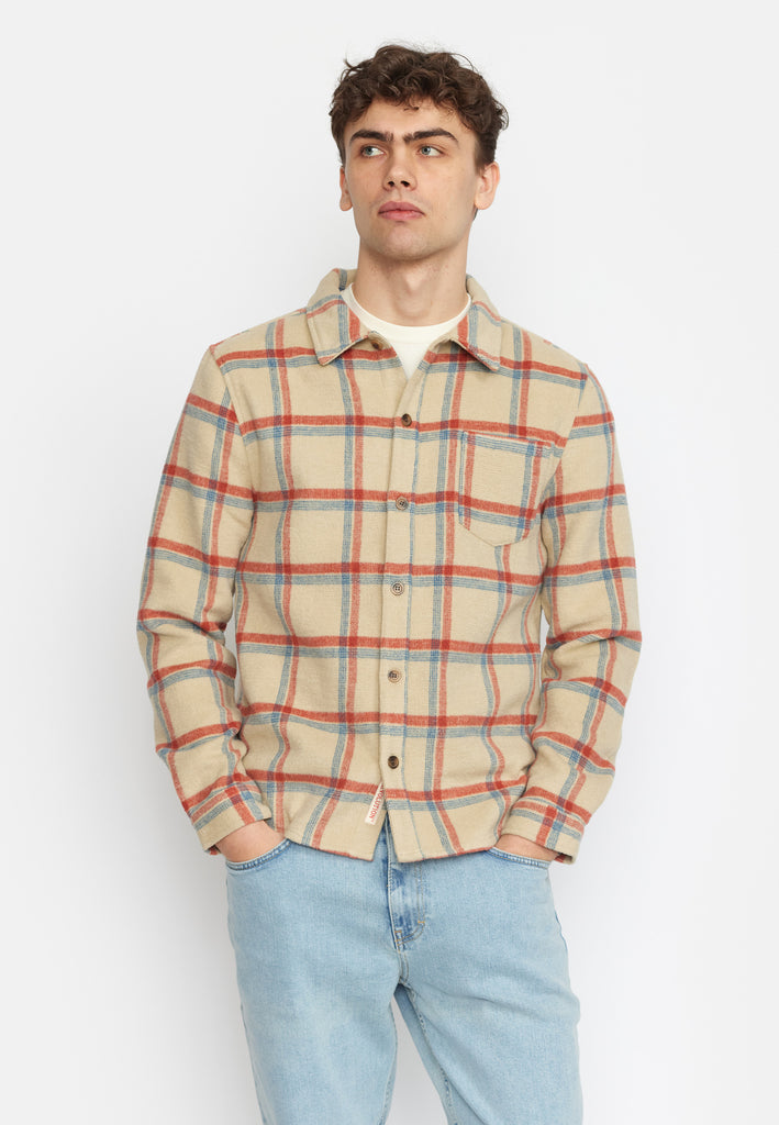 Revolution Casual Overshirt Long-sleeve Shirts Offwhite