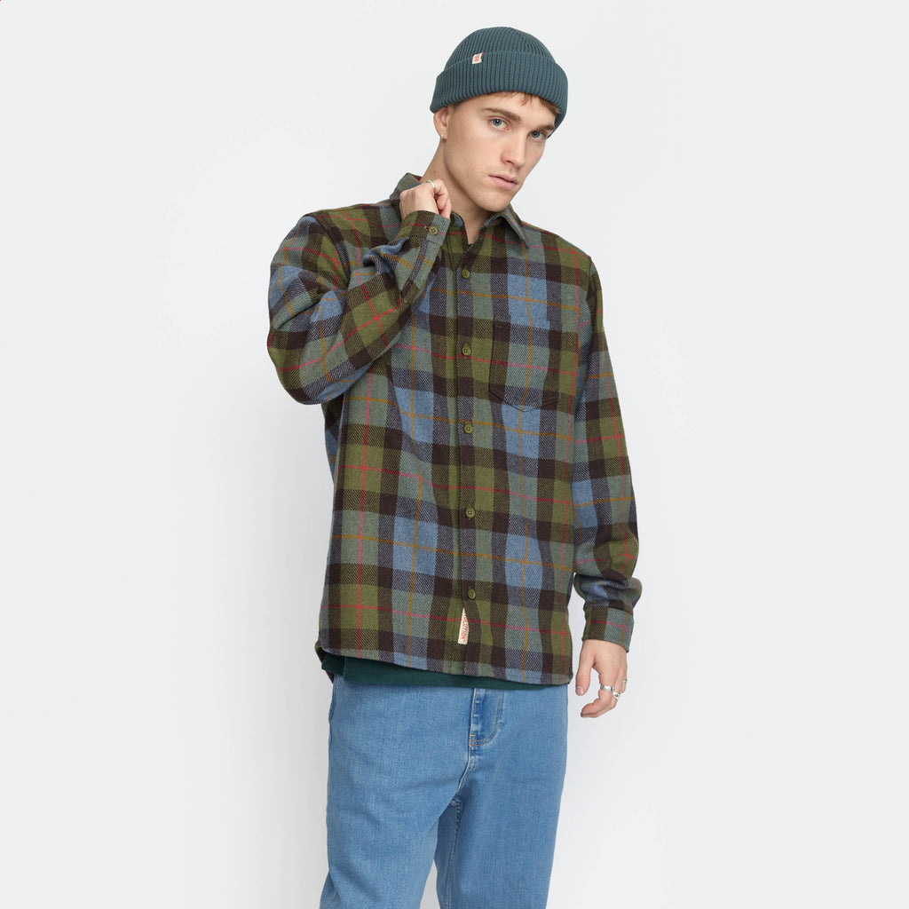 Revolution Casual Overshirt Overshirts Green