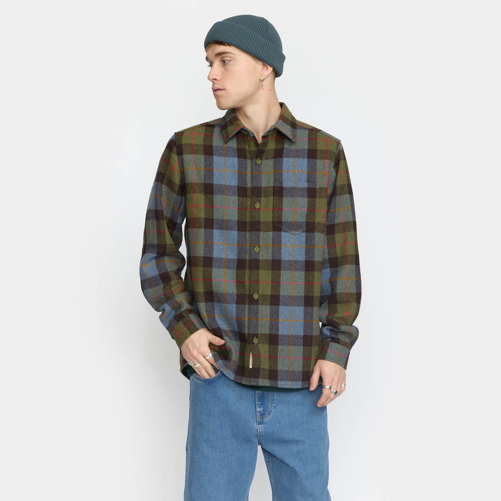 Revolution Casual Overshirt Overshirts Green