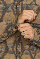 Revolution Casual Overshirt Overshirts Blue