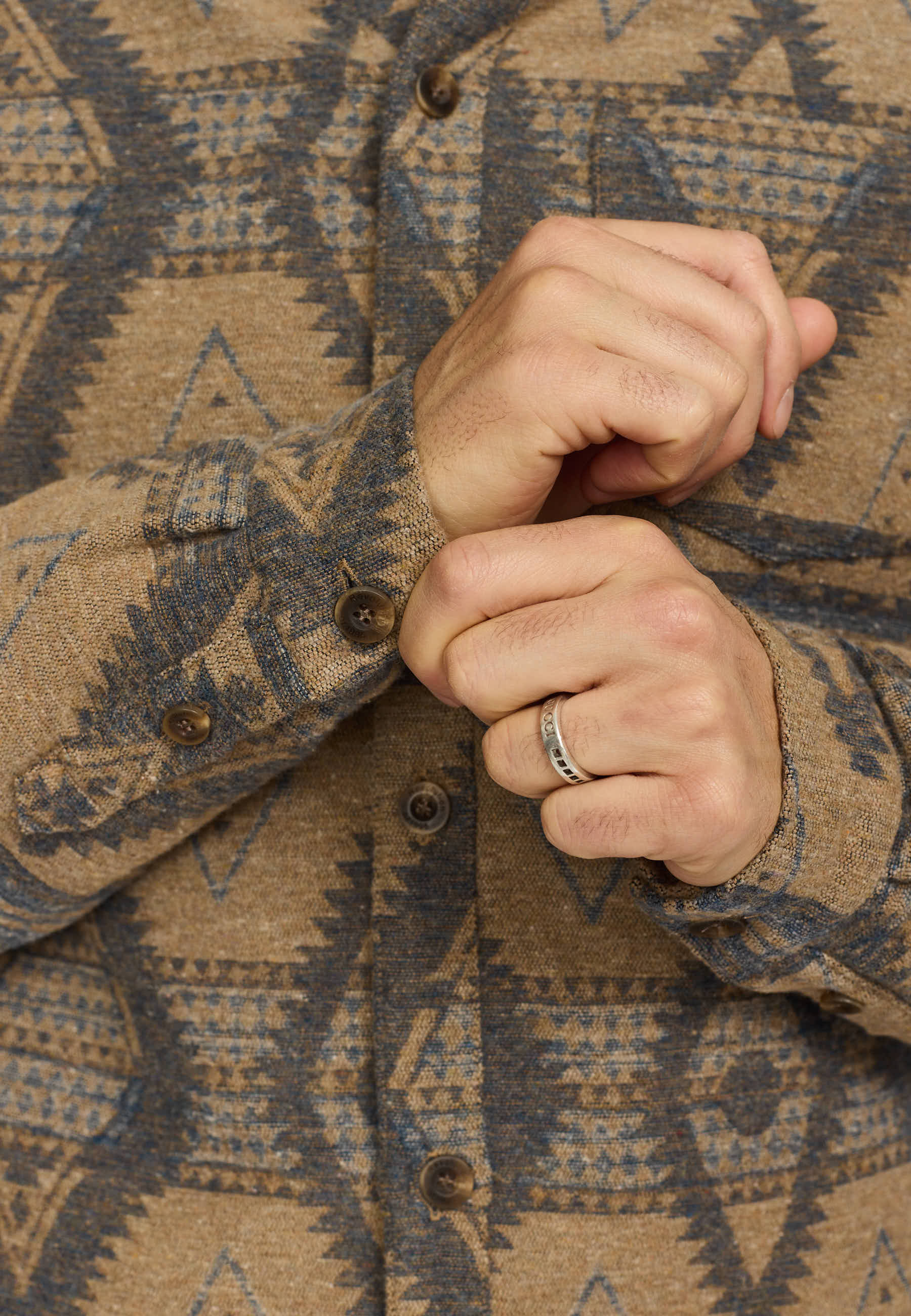 Revolution Casual Overshirt Overshirts Blue