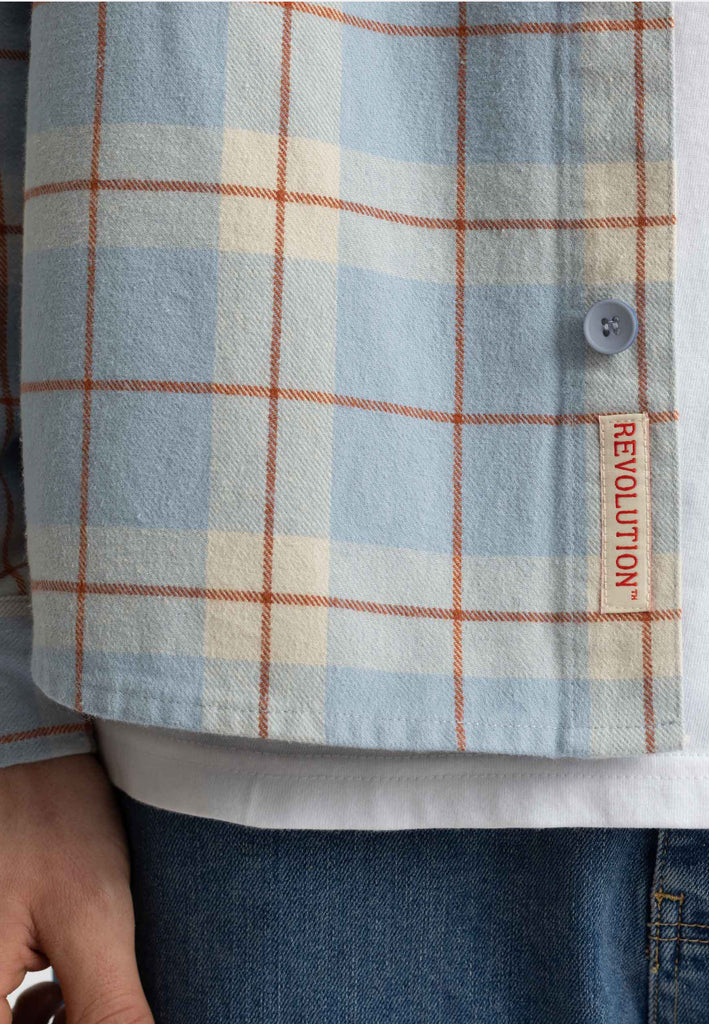 Revolution Casual Overshirt Overshirts Lightblue