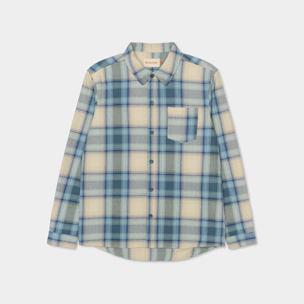 Revolution Casual Overshirt Overshirts Blue