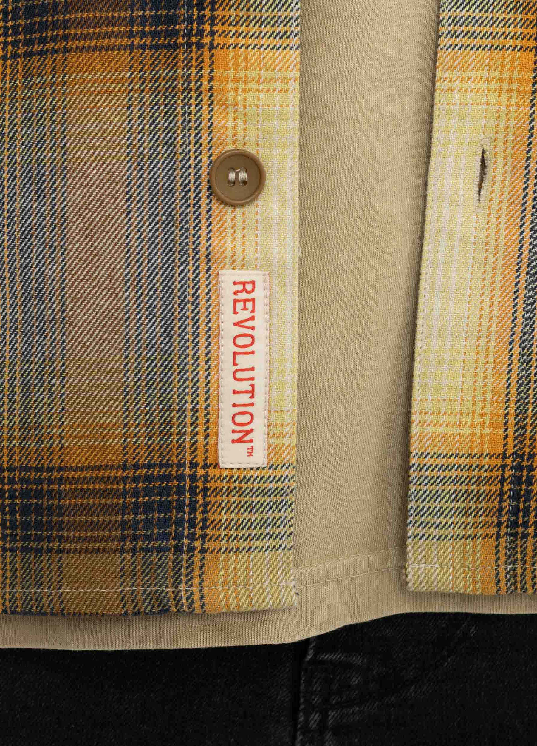 Revolution Casual Overshirt Overshirts Yellow