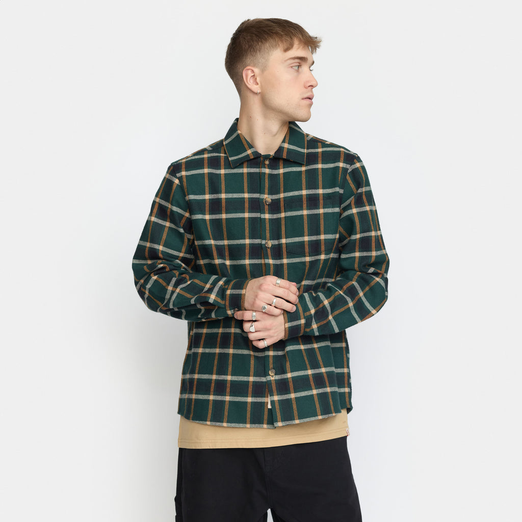 Revolution Casual Overshirt Overshirts Darkgreen