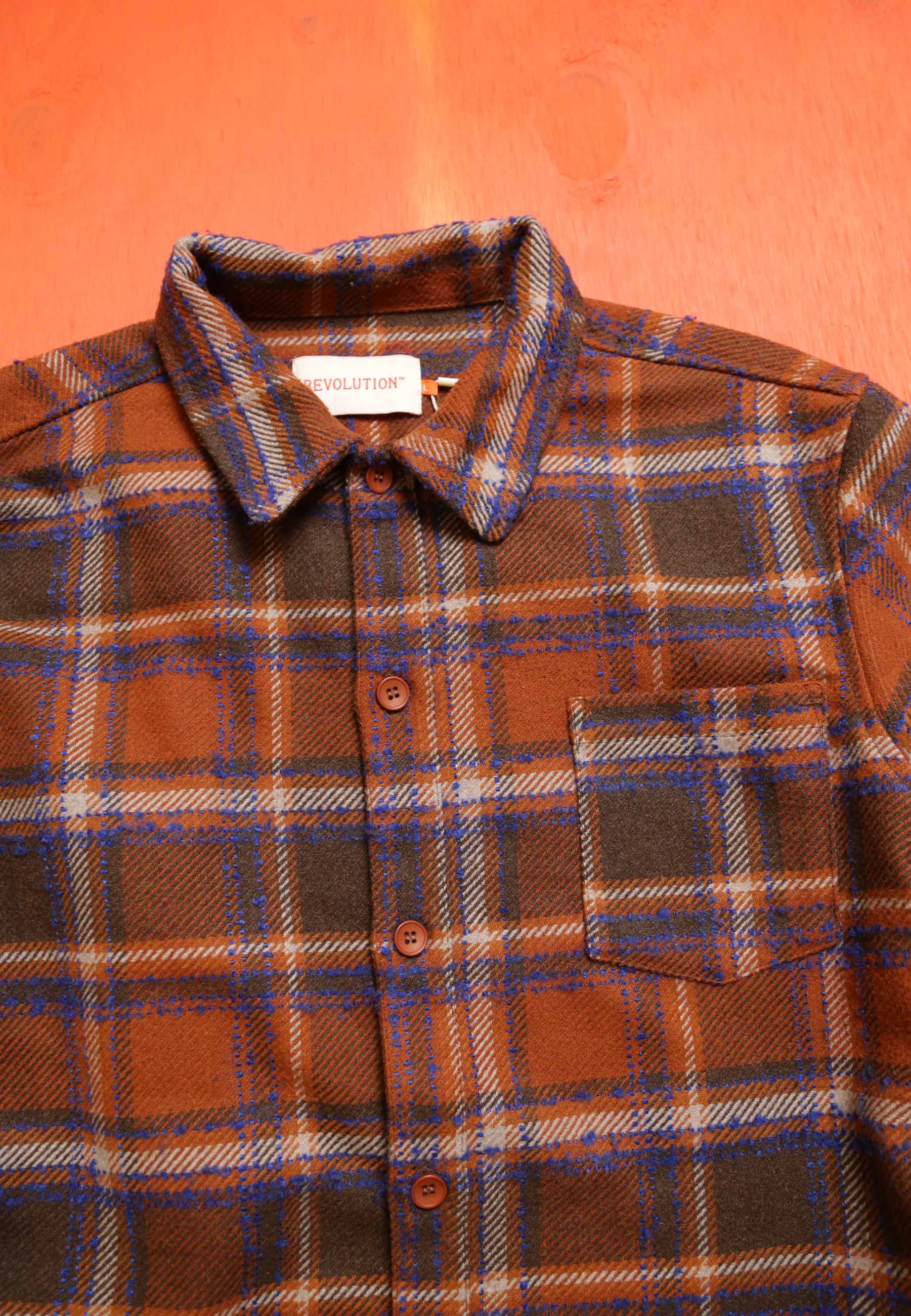 Revolution Casual Overshirt Vintaged Army